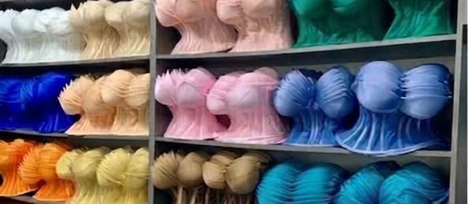 Bustiês prontos no ateliê